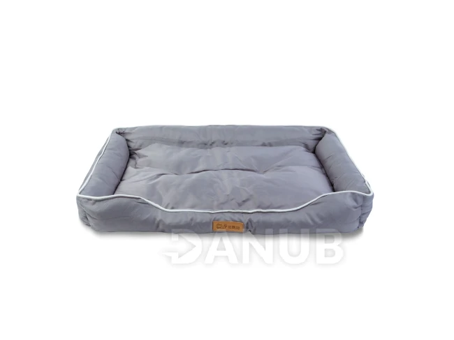 Pelíšek pro psy - 87 x 59 x 13 cm - šedý