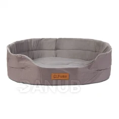 Pelíšek pro psy - 100 x 68 x 15 cm - šedý