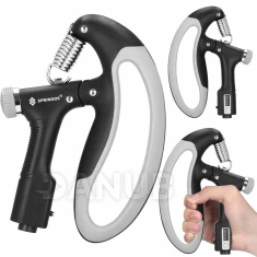 Ruční posilovač - nastavitelný odpor 10-100 kg - s počítadlem pohybu