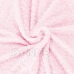 Oboustranná plyšová deka 200x220cm - cik cak - světle růžová