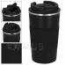 Nerezový hrnek na kávu a čaj - černý - 500 ml