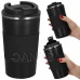 Nerezový hrnek na kávu a čaj - černý - 500 ml