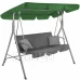 Stříška na zahradní houpačku - 165x110 cm - tmavě zelená