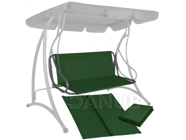 Sedátko na zahradní houpačku - 110 x 90 cm - tmavě zelené