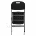 Zahradní skládací cateringová/kempingová židle - černá