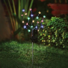 Zápichový solární květ - 20 LED - 65 cm