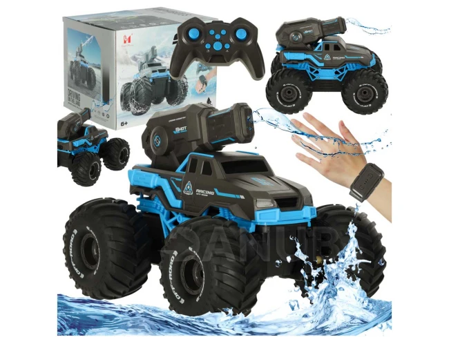 RC auto jezdící na vodě - vodotěsné - modré