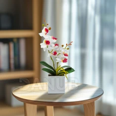 Umělá rostlina dekorace – orchidej – 3 druhy – 42 cm