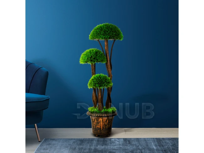 Umělá rostlina dekorace - kulový buxus - 90 cm