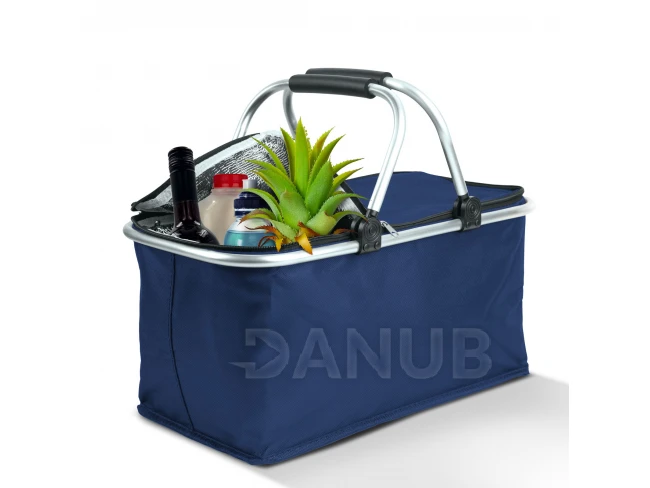 Termo skládací nákupní koš - 49 x 28 x 25 cm - 21 L - Modrá