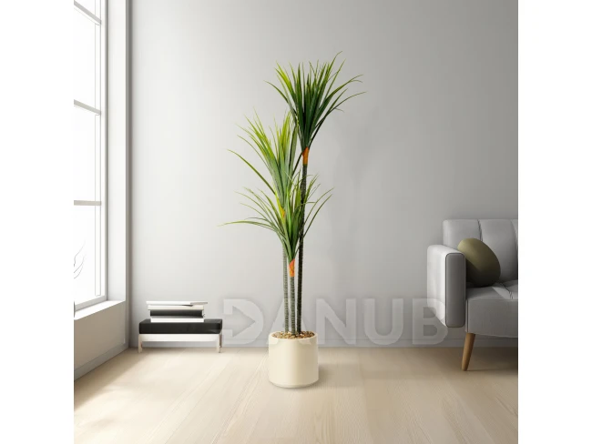 Umělá rostlina dekorace - Dracaena Marginata - zelená - 1,2m