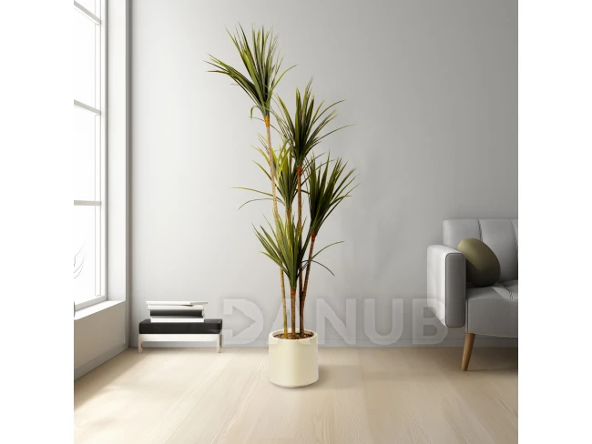 Umělá rostlina dekorace - palma - zelená - 1,5m