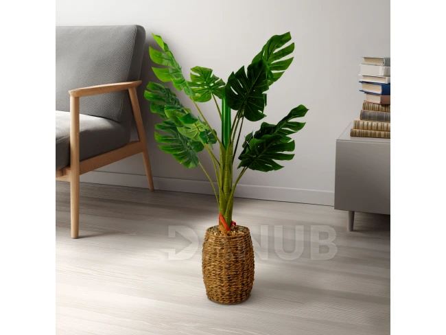 Umělá rostlina dekorace - filodendron - 1 m