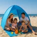 Samorozkládací plážový stan - 160x140x110cm - modrý