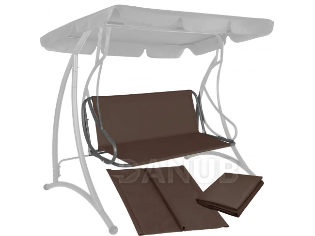 Sedátko na zahradní houpačku - 160 x 100 cm - hnědé