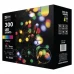 LED vánoční cherry řetěz - kuličky, 30m, multicolor, čas. LED vánoční cherry řetěz - kuličky, 30m, multicolor, čas.