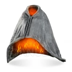 Vyhřívaná USB deka - 150 x 80 cm - 40 - 52 ° C - šedá