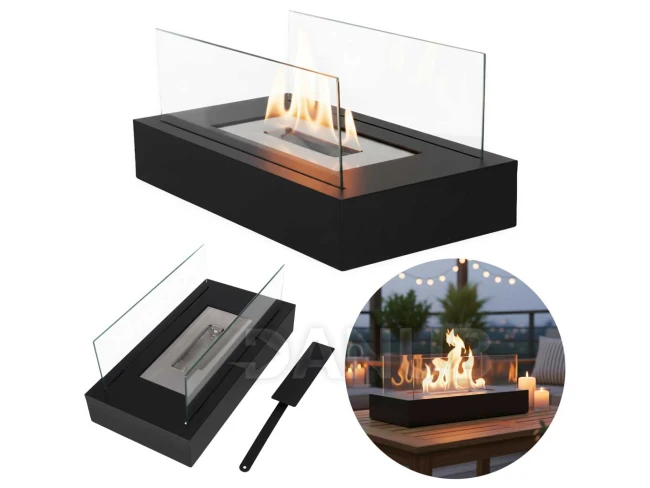 Volně stojící krb na biopalivo - bezkouřový