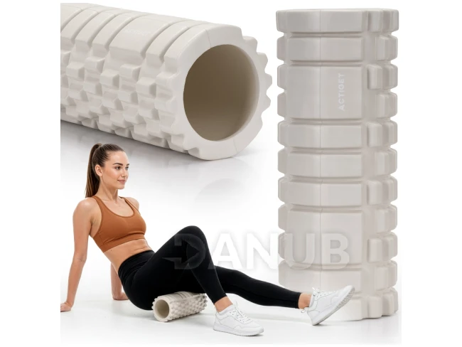 Masážní válec/roller - středně tvrdý - světle šedý