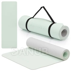 Podložka na cvičení - 183x61x0,6 cm - protiskluzová - mátová