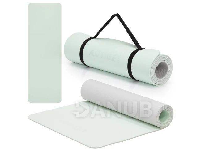 Podložka na cvičení - 183x61x0,6 cm - protiskluzová - mátová
