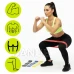 Fitness odporové gumy na cvičení - sada 5 ks - odpor 1-20 kg