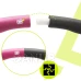 Hula hoop s NBR pěnou - 88 cm - skládací - šedo-růžový