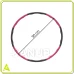Hula hoop s NBR pěnou - 88 cm - skládací - šedo-růžový
