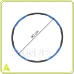 Hula hoop s NBR pěnou - 88 cm - skládací - šedo-modrý