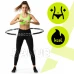 Hula hoop s masážními výstupky - 92 cm - skládací - černý