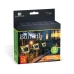 Zápichová solární lampa – motýl – žlutý – 13 x 6,5 x 35 cm – teplá bílá + barevné LED