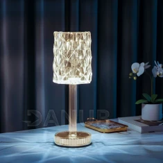 Stolní lampa - průhledná - nastavitelná barevná teplota, jas - akumulátorová - USB
