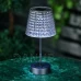 Solární stolní lampa – kouřová – studená bílá LED – plast – 26 x 12 cm Solární stolní lampa – kouřová – studená bílá LED – plast – 26 x 12 cm