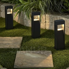 Zasouvací solární lampa – 2 teplé bílé LED – 33 x 8 x 5 cm