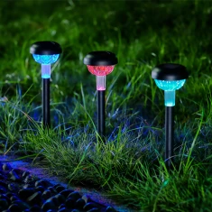 Zapichovací solární svítidlo – RGB LED – 7 x 30 cm – měnící barvu