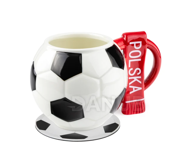 Fotbalový hrnek se šálou Polsko a fotbalová podložka