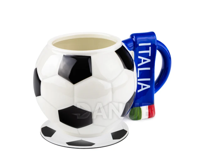 Fotbalový hrnek se šálou Itálie a fotbalová podložka