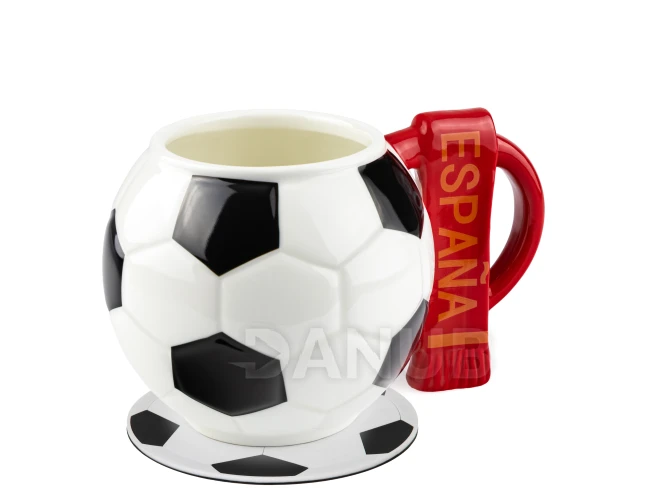 Fotbalový hrnek se šálou Španělsko a fotbalová podložka