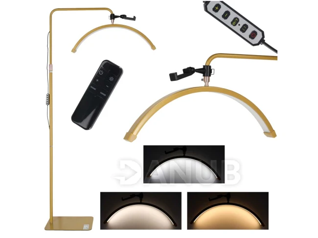 Bezstínová lampa na prodlužování řas LED 36W - zlatá