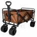 Transportní vozík s funkcí stolku 2v1 - hnědý