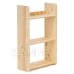 Dřevěný regál 2-police - 45 cm - přírodní barva Dřevěný regál 2-police - 45 cm - přírodní barva