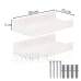 Dřevěné police - 30 x 15 cm - 2ks v sadě - bílá barva Dřevěné police - 30 x 15 cm - 2ks v sadě - bílá barva