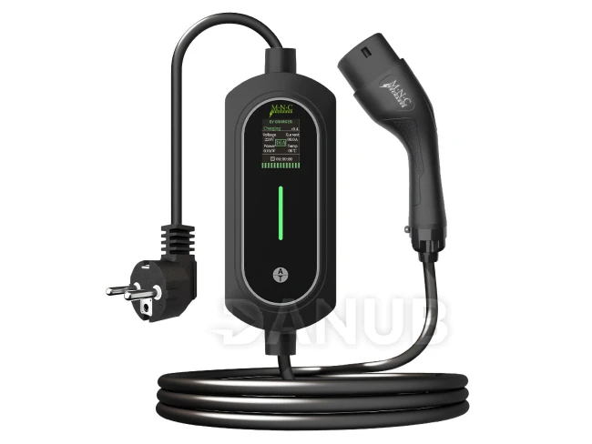 Nabíjecí stanice pro elektromobily s taškou – EVSE Type2 – 5 m – max. 3,5 kW – 1x16A – 110–240V AC Nabíjecí stanice pro elektromobily s taškou – EVSE Type2 – 5 m – max. 3,5 kW – 1x16A – 110–240V AC