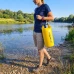 Vodotěsná taška/batoh - 10l - na SUP, kajaky, pláž, turistiku - žlutá Vodotěsná taška/batoh - 10l - na SUP, kajaky, pláž, turistiku - žlutá