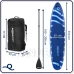 Paddleboard s příslušenstvím - 350 cm - 150kg - modrý