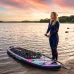 Paddleboard s příslušenstvím - 320 cm - 150kg - květy na fialové Paddleboard s příslušenstvím - 320 cm - 150kg - květy na fialové