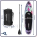 Paddleboard s příslušenstvím - 320 cm - 150kg - květy na fialové Paddleboard s příslušenstvím - 320 cm - 150kg - květy na fialové