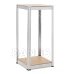 Regál - 180 x 40 x 40 cm - nosnost 500kg - MDF + pozinkovaná ocel