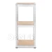 Regál - 180 x 40 x 40 cm - nosnost 500kg - MDF + pozinkovaná ocel