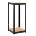 Regál - 180 x 40 x 40 cm - nosnost 500kg - MDF + pozinkovaná ocel černá